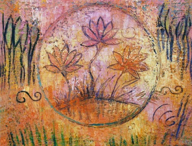 A Lotus Dream, painting by Judith Shaw