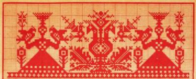 Rozhanitsa, Deer Goddess embroidery